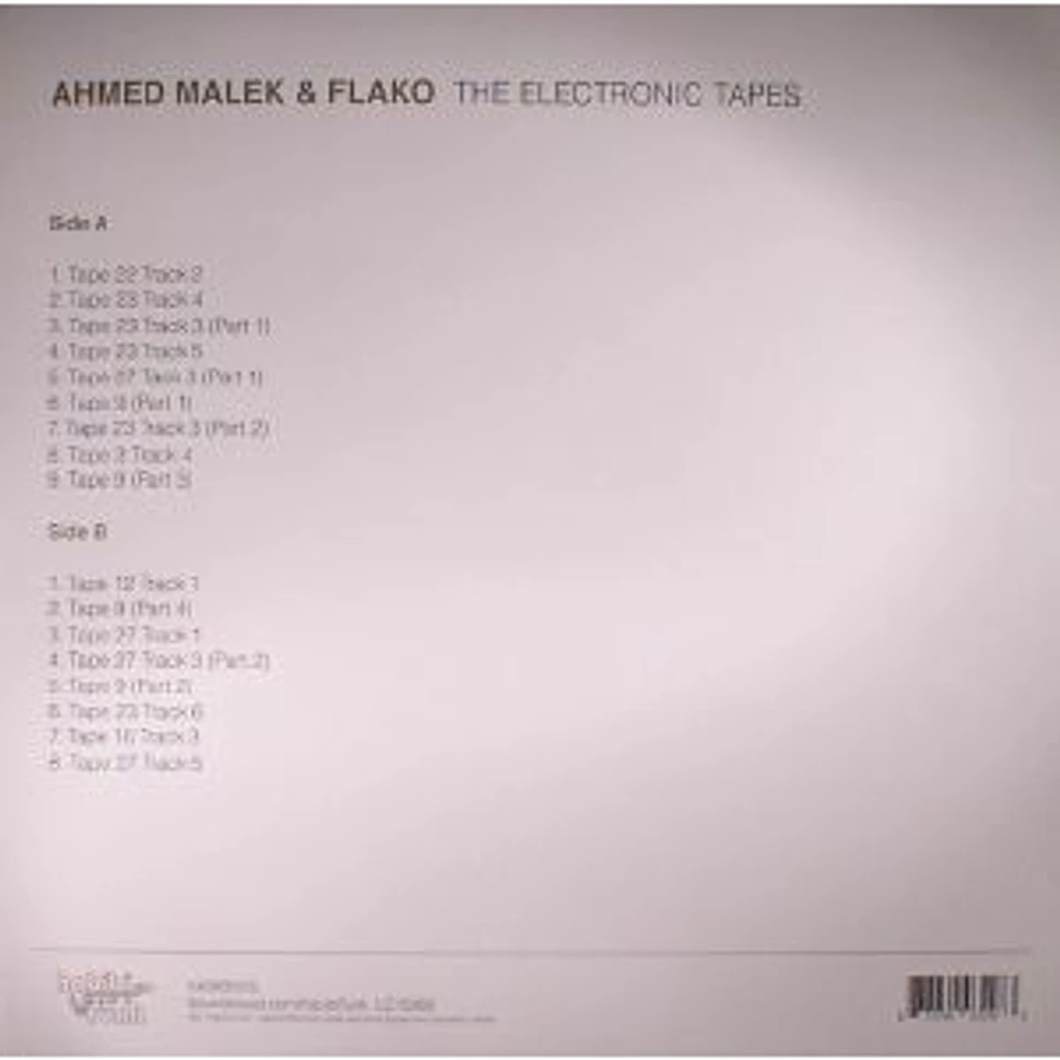 Ahmed Malek و Flako = Ahmed Malek & Flako - التسجيلات الإلكترونية = The Electronic Tapes