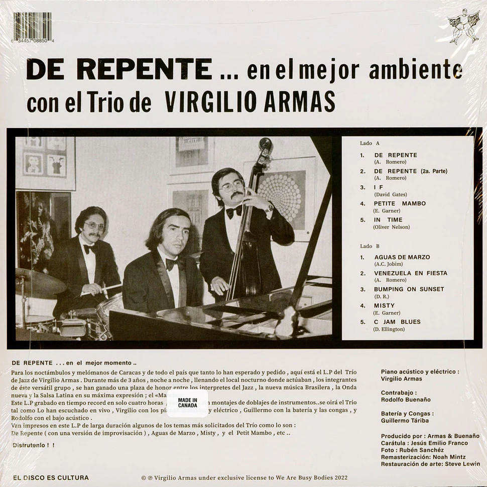 Virgilio Armas - De Repente