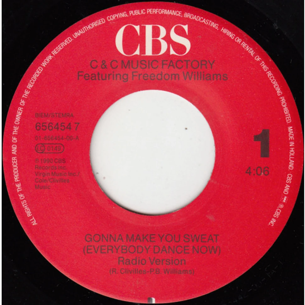 C + C Music Factory Featuring Freedom Williams - Gonna Make You Sweat (Everybody Dance Now)