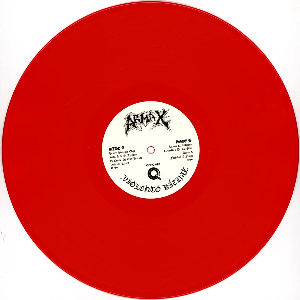 Arma X - Violento Ritual Red Vinyl Edition