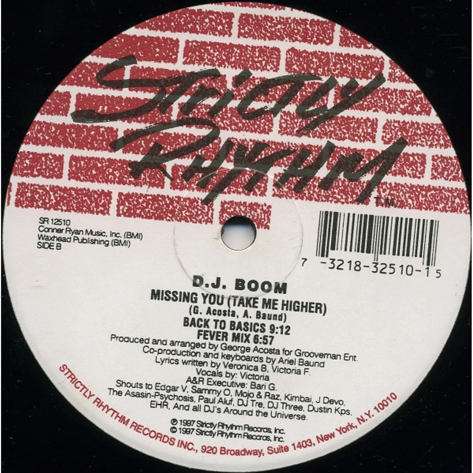 DJ Boom - Missing You (Take Me Higher)