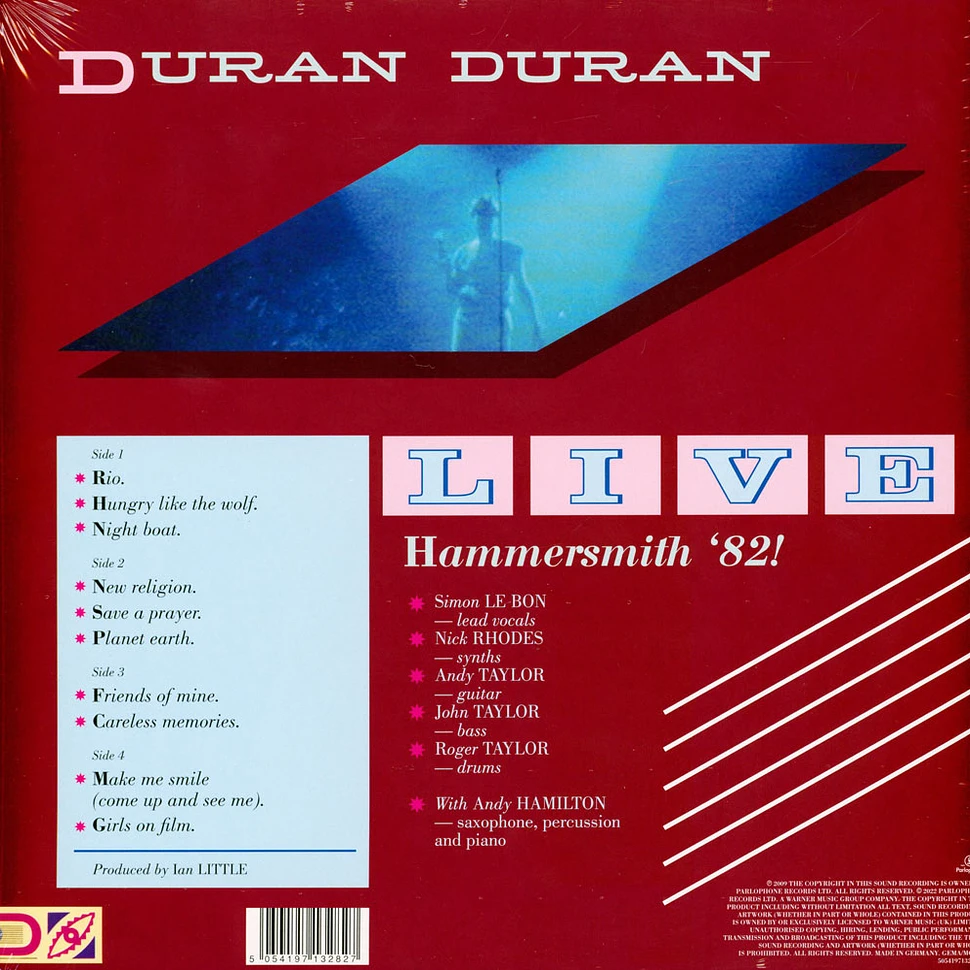 Duran Duran - Live At Hammersmith '82! Black Friday Record Store Day 2022 Gold Vinyl Edition