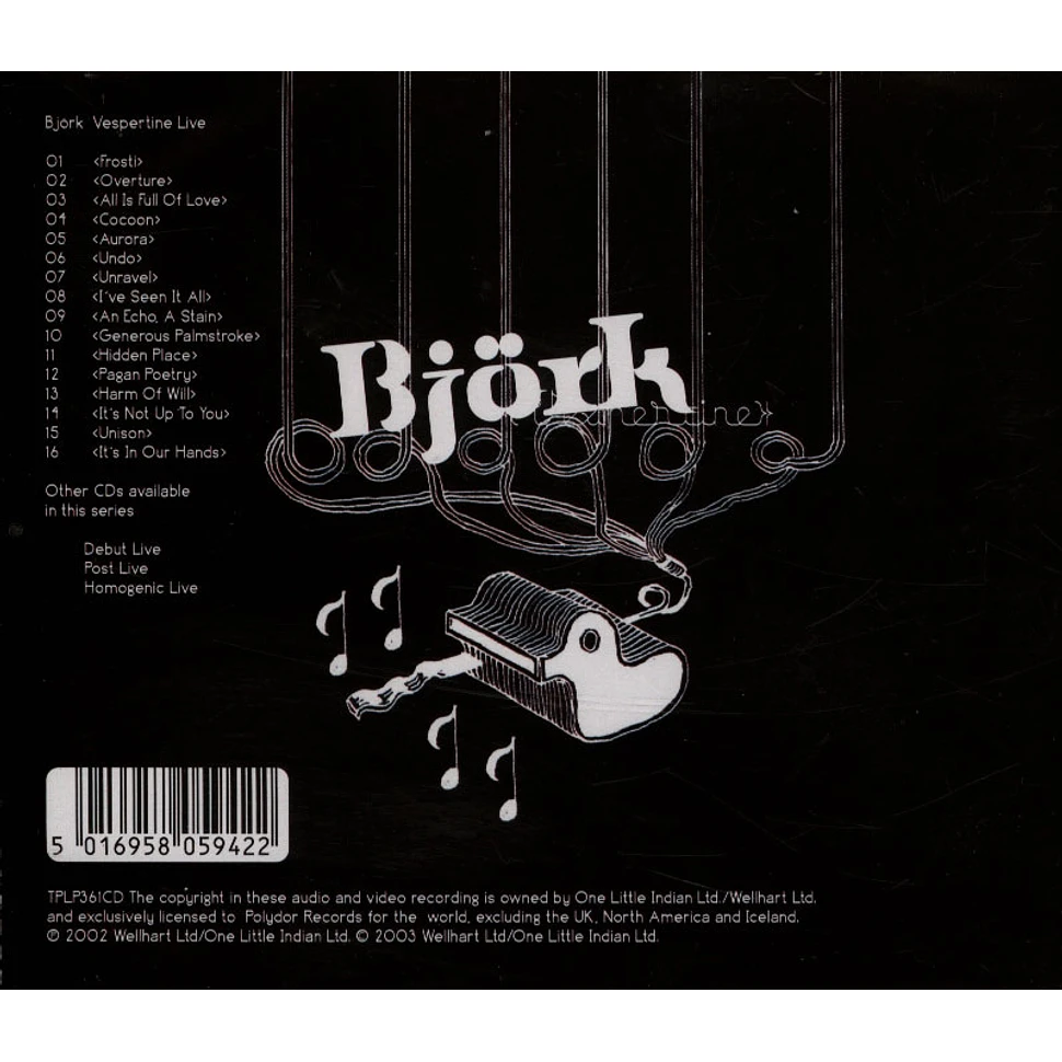 Björk - Vespertine Live - CD - 2003 - EU - Reissue | HHV