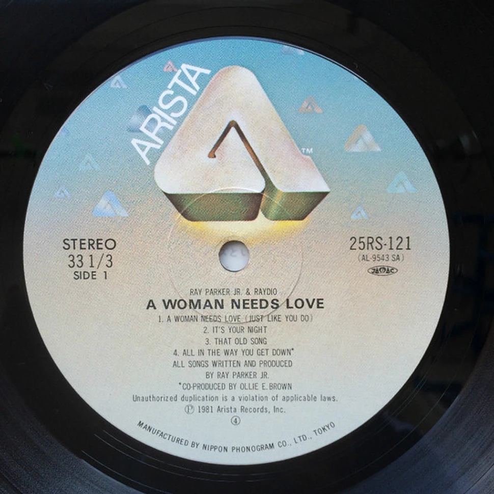 Raydio - A Woman Needs Love