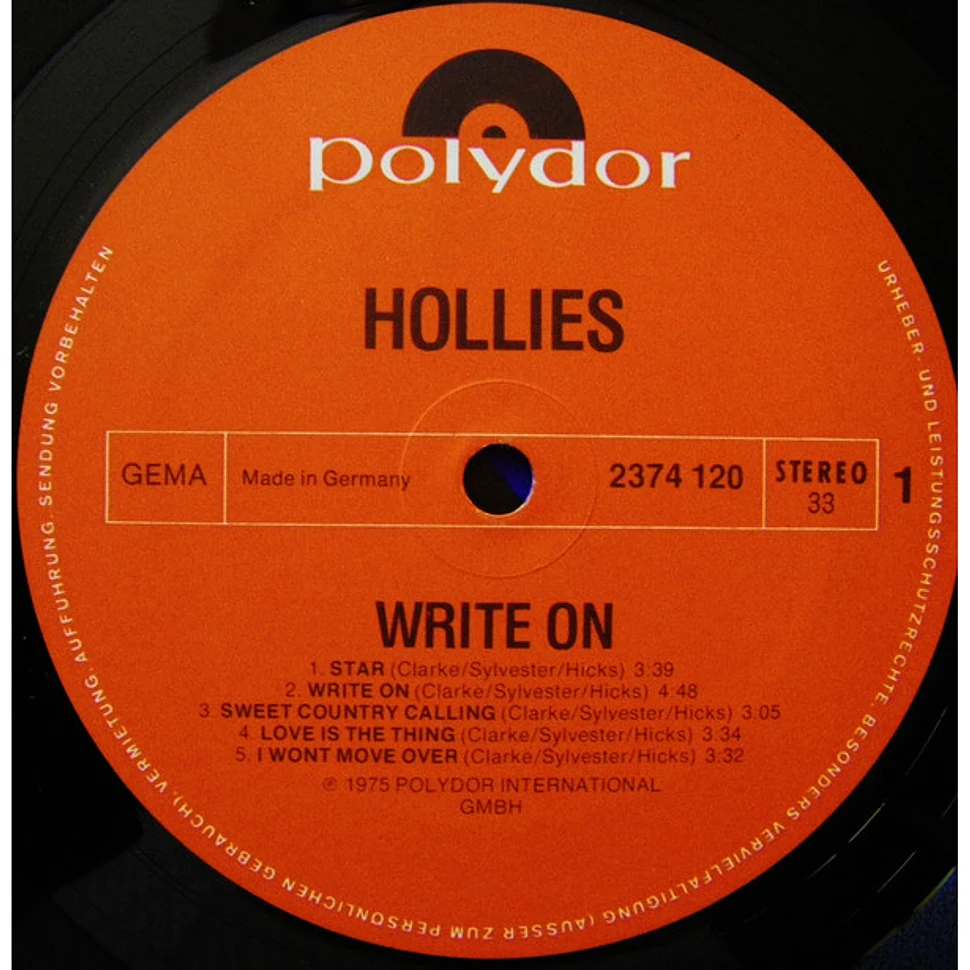 The Hollies - Write On