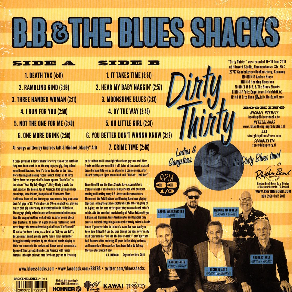 B.B. & The Blues Shacks - Dirty Thirty