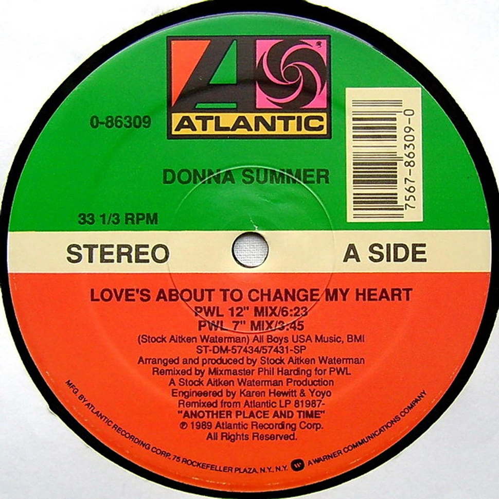 Donna Summer - Love's About To Change My Heart