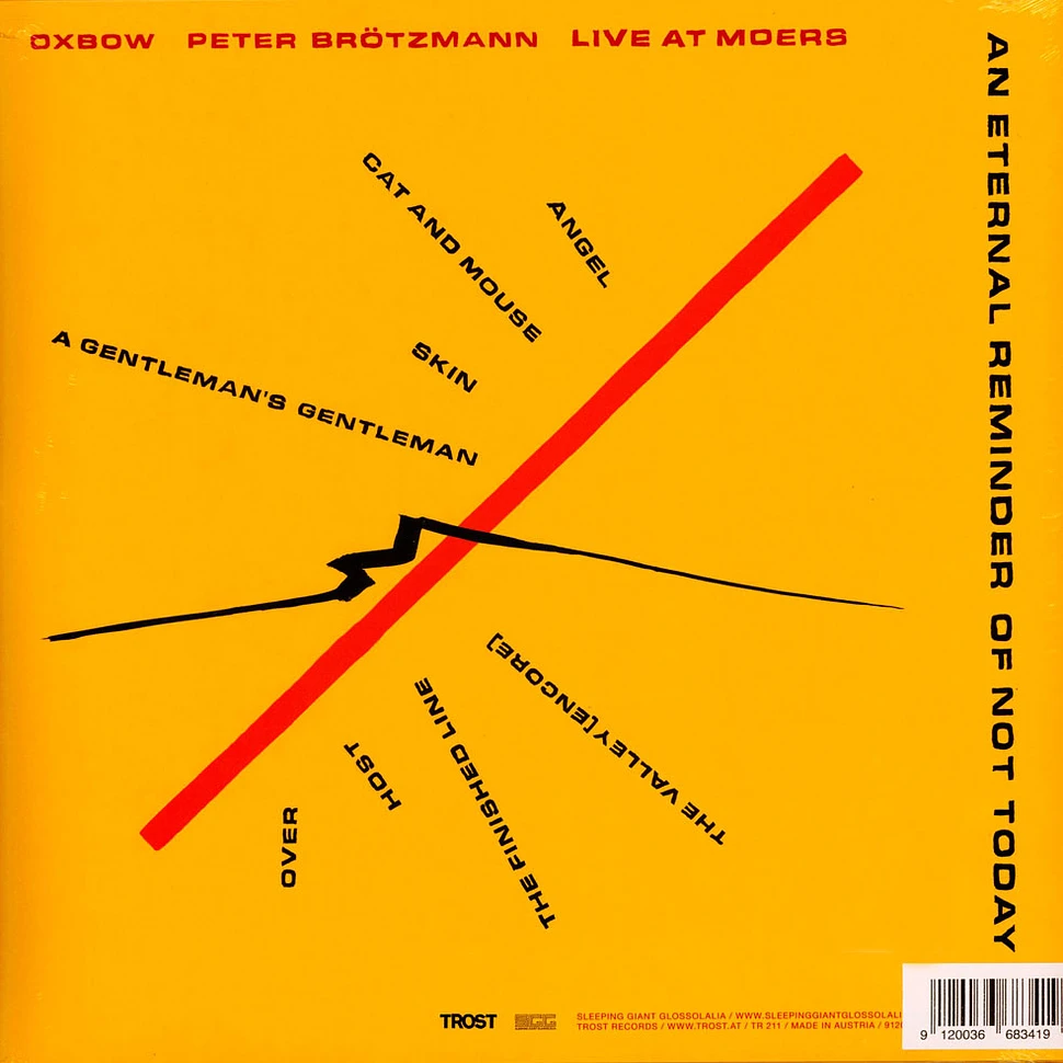 Oxbow & Brötzmann - An Eternal Reminder Of Not Today - Live At Moers