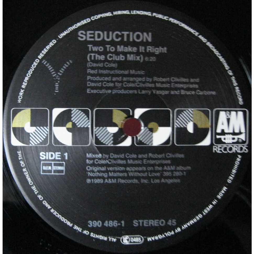 Seduction - Two To Make It Right