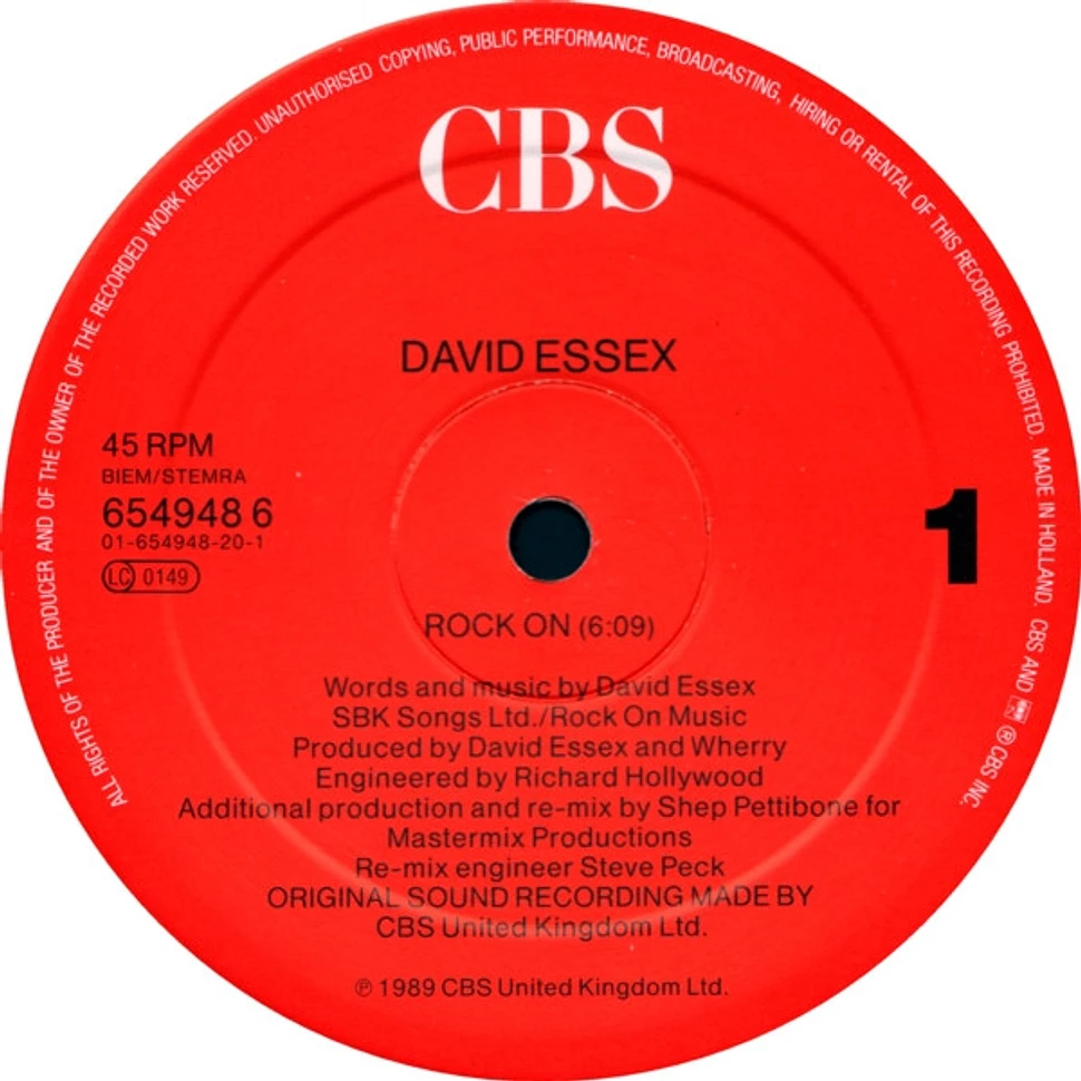 David Essex - Rock On (A Shep Pettibone Remix)