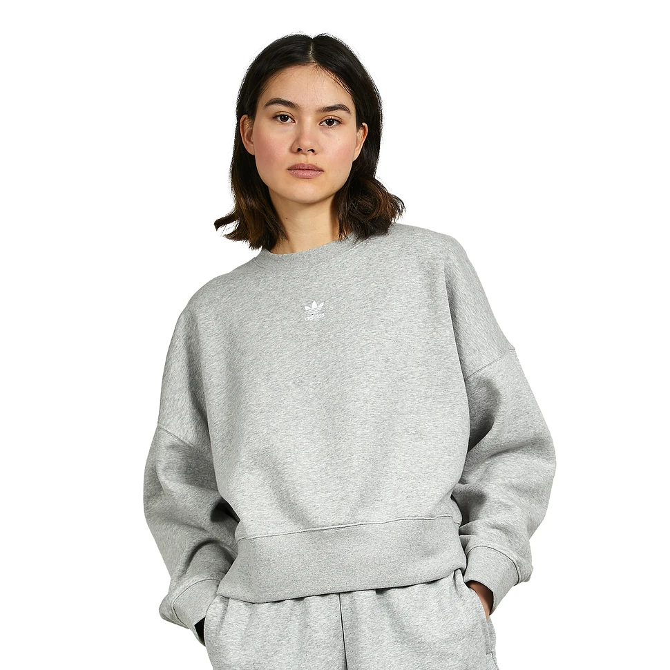 Sweatshirt - | Heather) Fleece Grey Adicolor HHV Essentials adidas (Medium