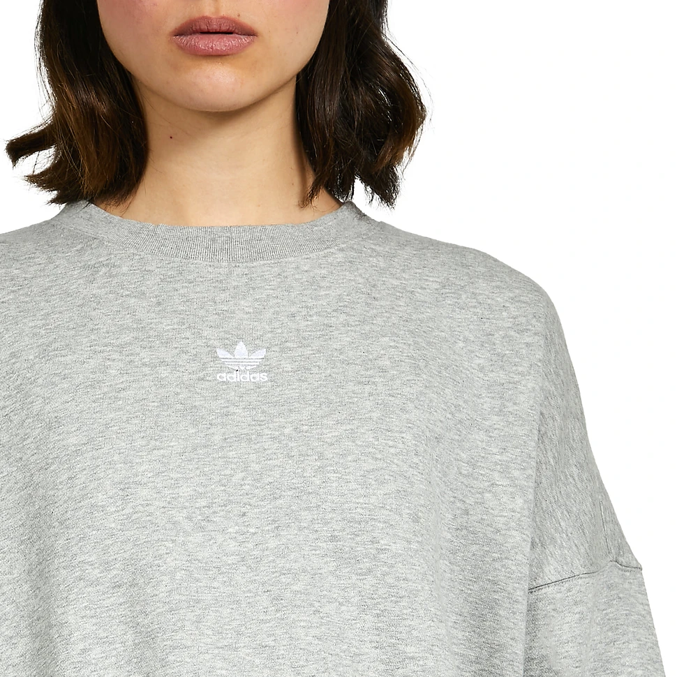 adidas Grey Heather) Sweatshirt - Fleece | Essentials HHV (Medium Adicolor