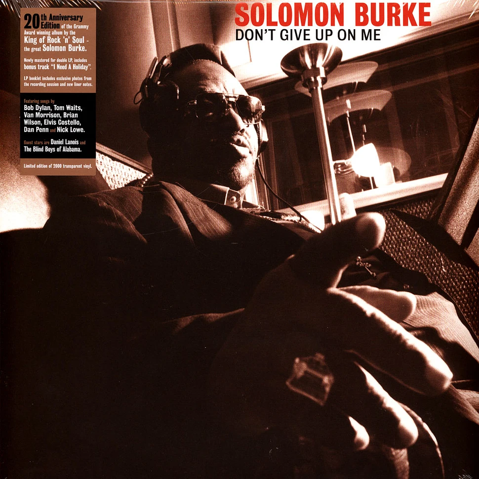 Solomon Burke - Don't Give Up On Me 20th Anniversary Clear Vinyl Edition