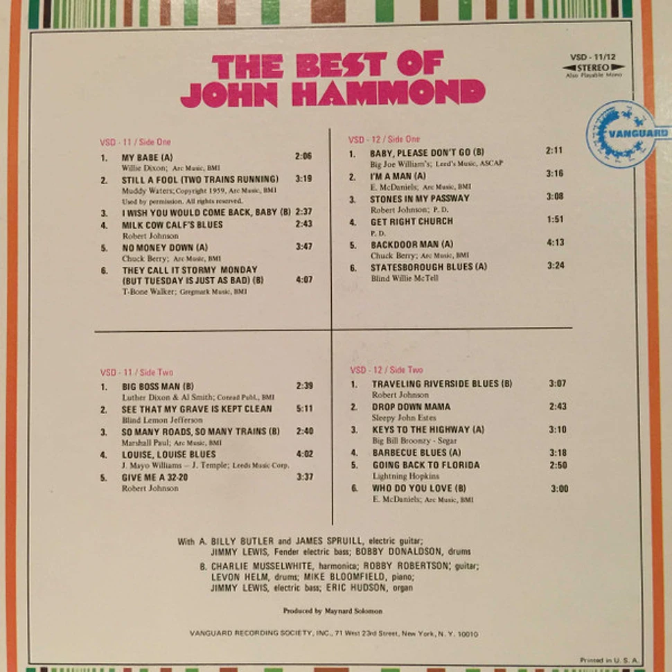 John Paul Hammond - The Best Of John Hammond