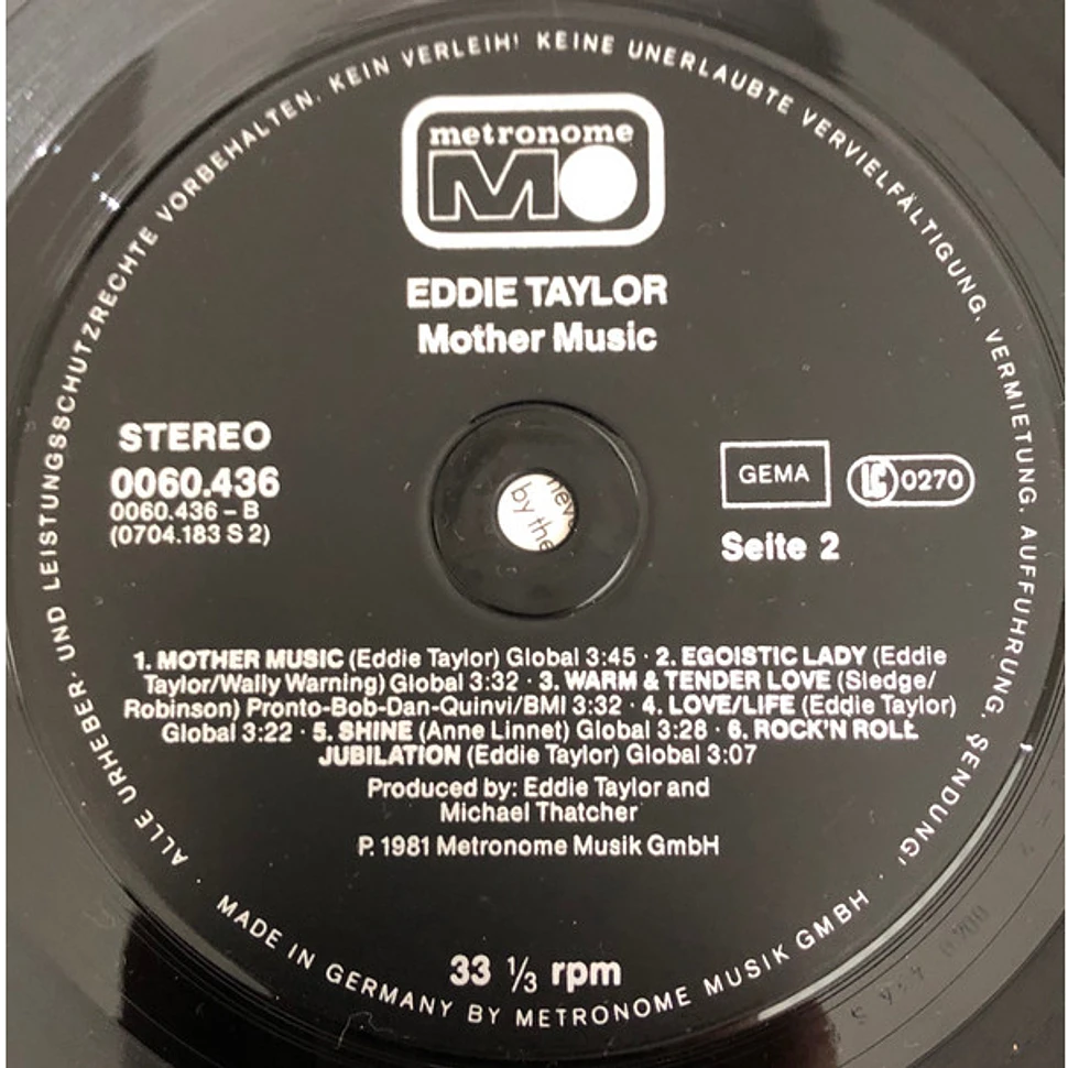 Eddie Taylor - Mother Music