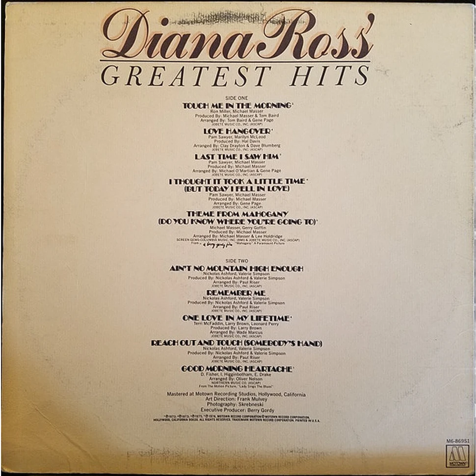 Diana Ross - Diana Ross' Greatest Hits