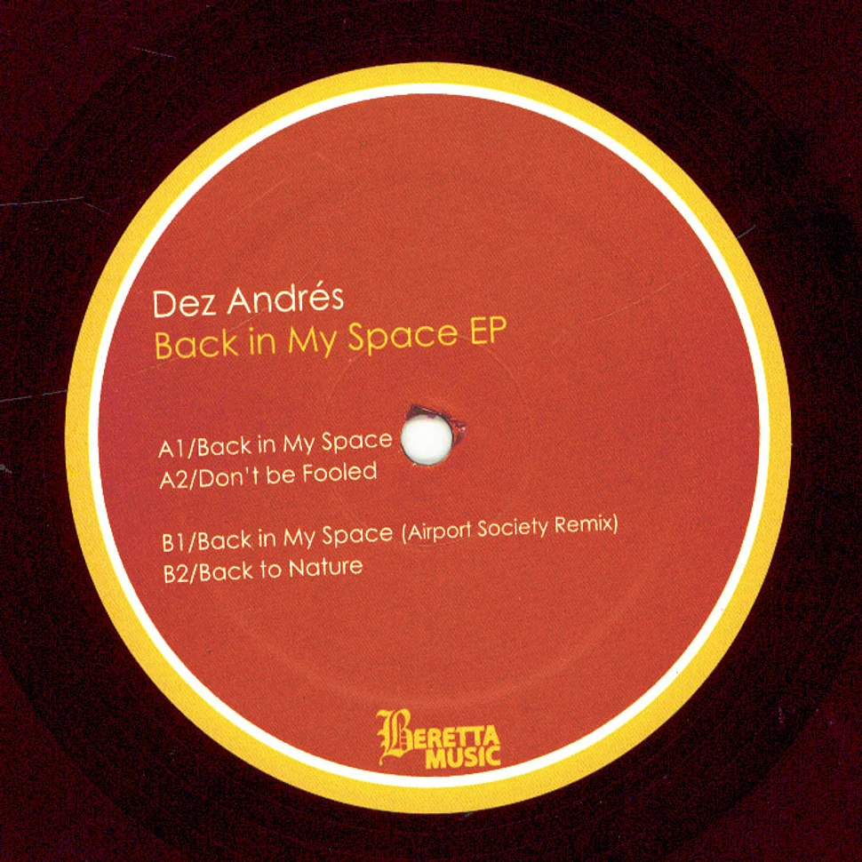 Dez Andres - Back In My Space EP Purple Vinyl Edition