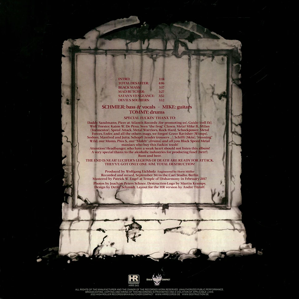 Destruction - Sentence Of Death Picture Disc US Edition