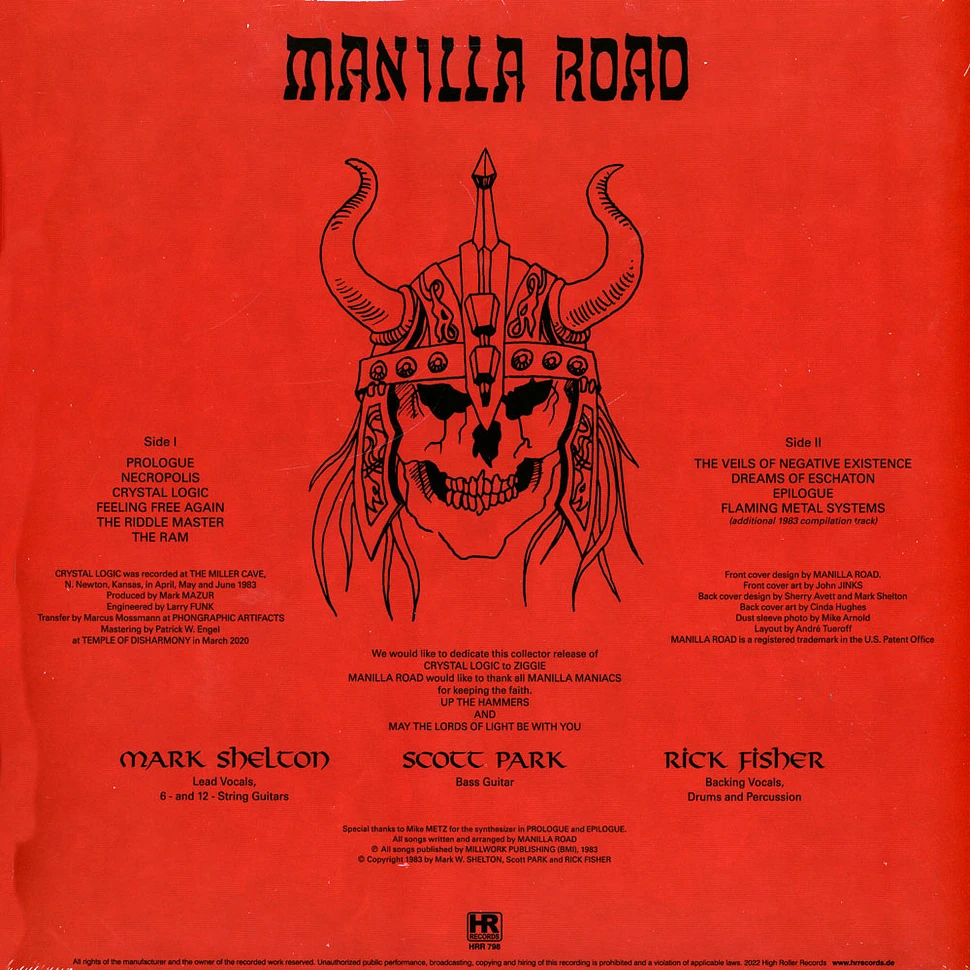 Manilla Road - Crystal Logic Black Vinyl Edition
