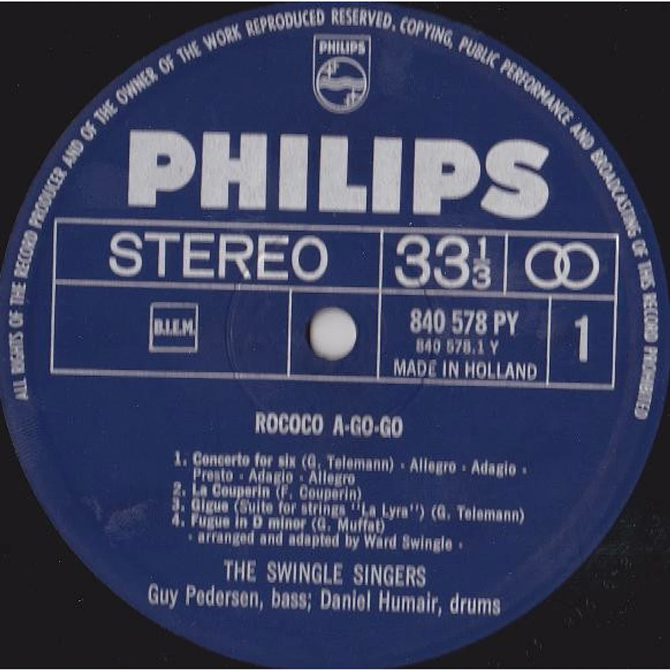 Les Swingle Singers - Rococo Á Go Go - Vinyl LP - 1966 - NL - Original ...