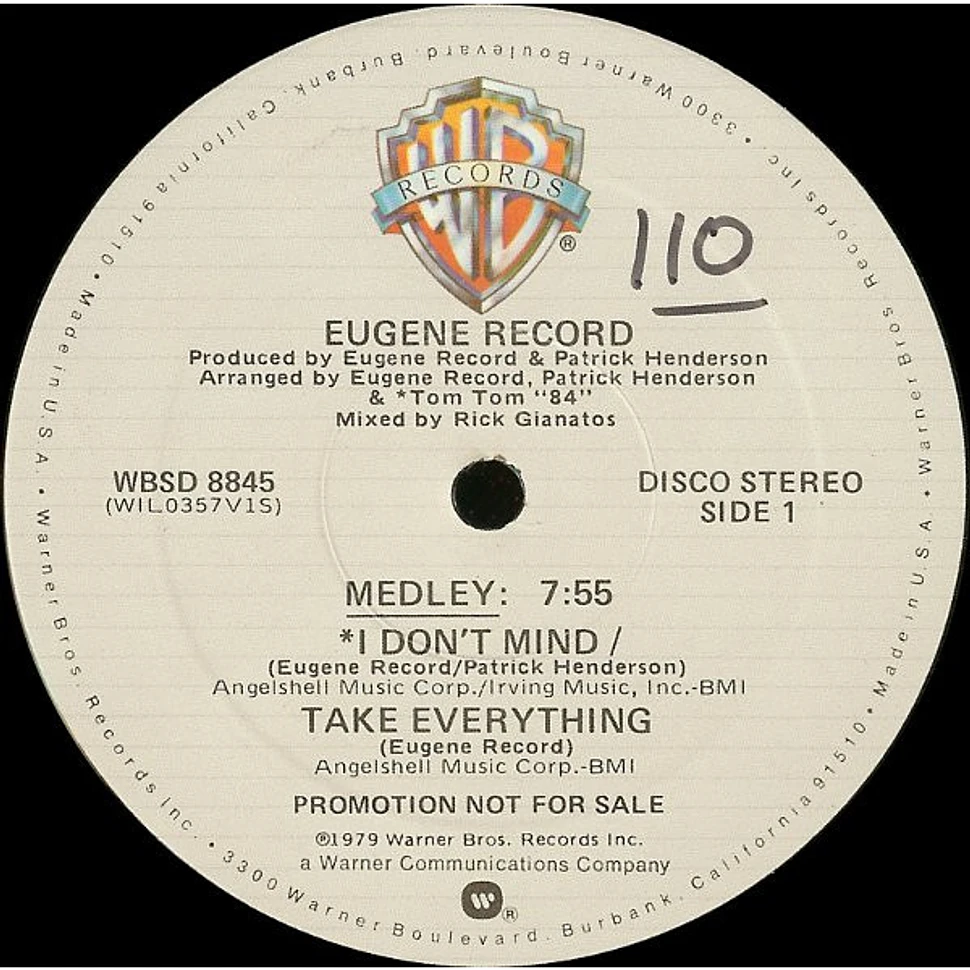 Eugene Record - I Don't Mind / Take Everything