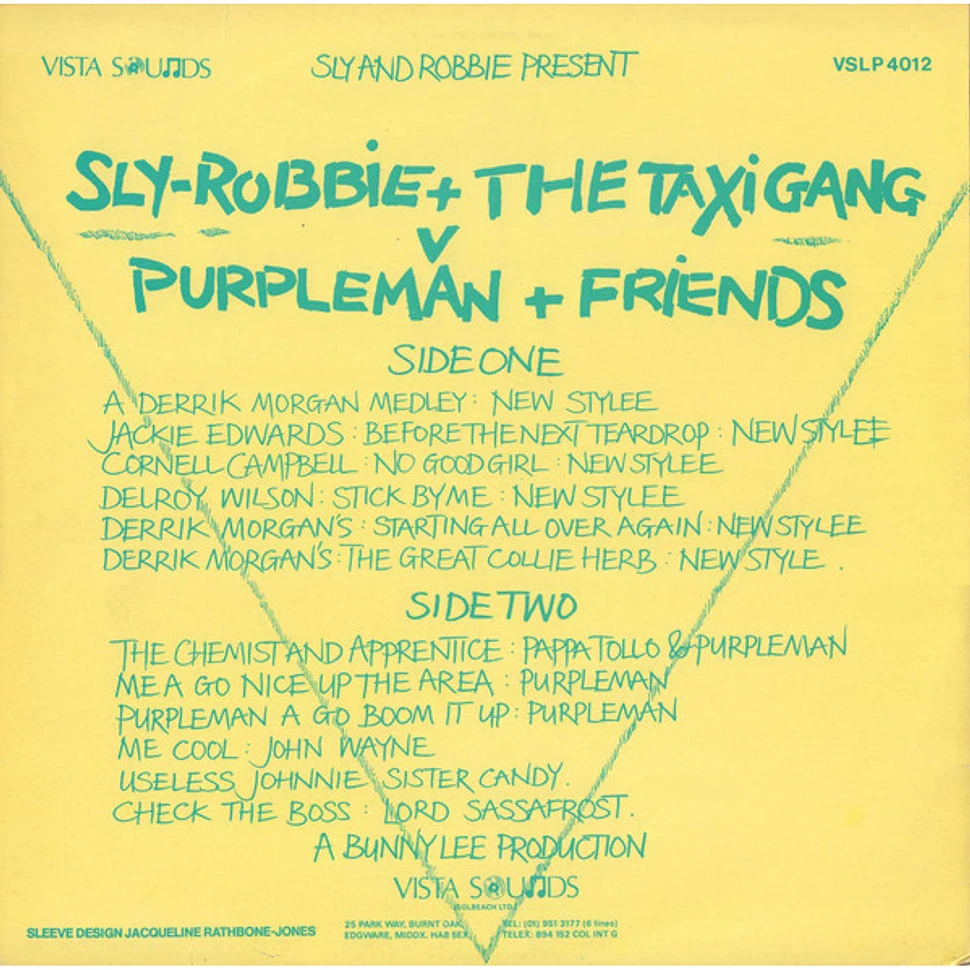 Sly & Robbie + The Taxi Gang Versus Purpleman - Sly-Robbie + The Taxi Gang V Purpleman + Friends