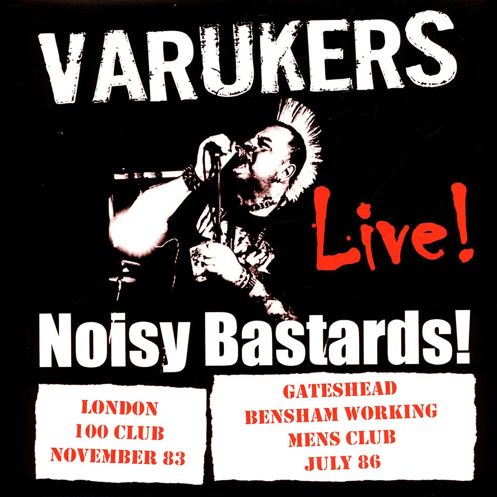 The Varukers - Noisy Bastards Red Vinyl Edition