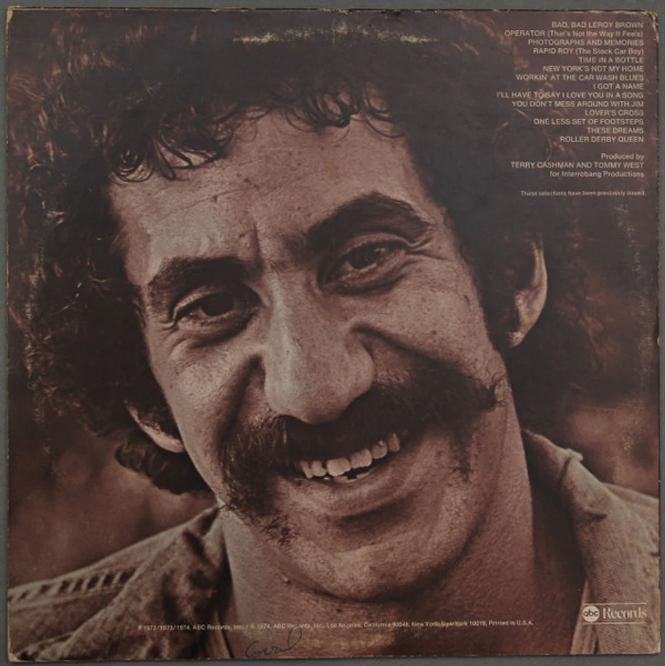 Jim Croce - Photographs & Memories (His Greatest Hits)