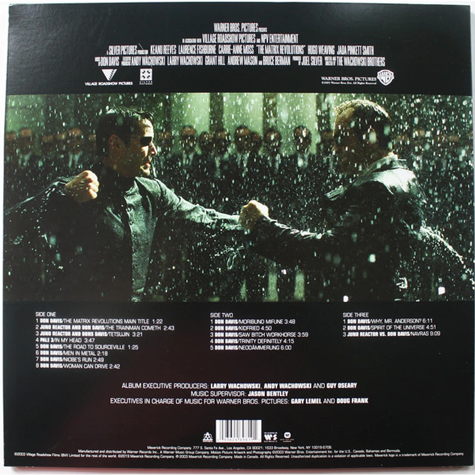 V.A. The Matrix Revolutions Music From The Motion Picture Vinyl LP