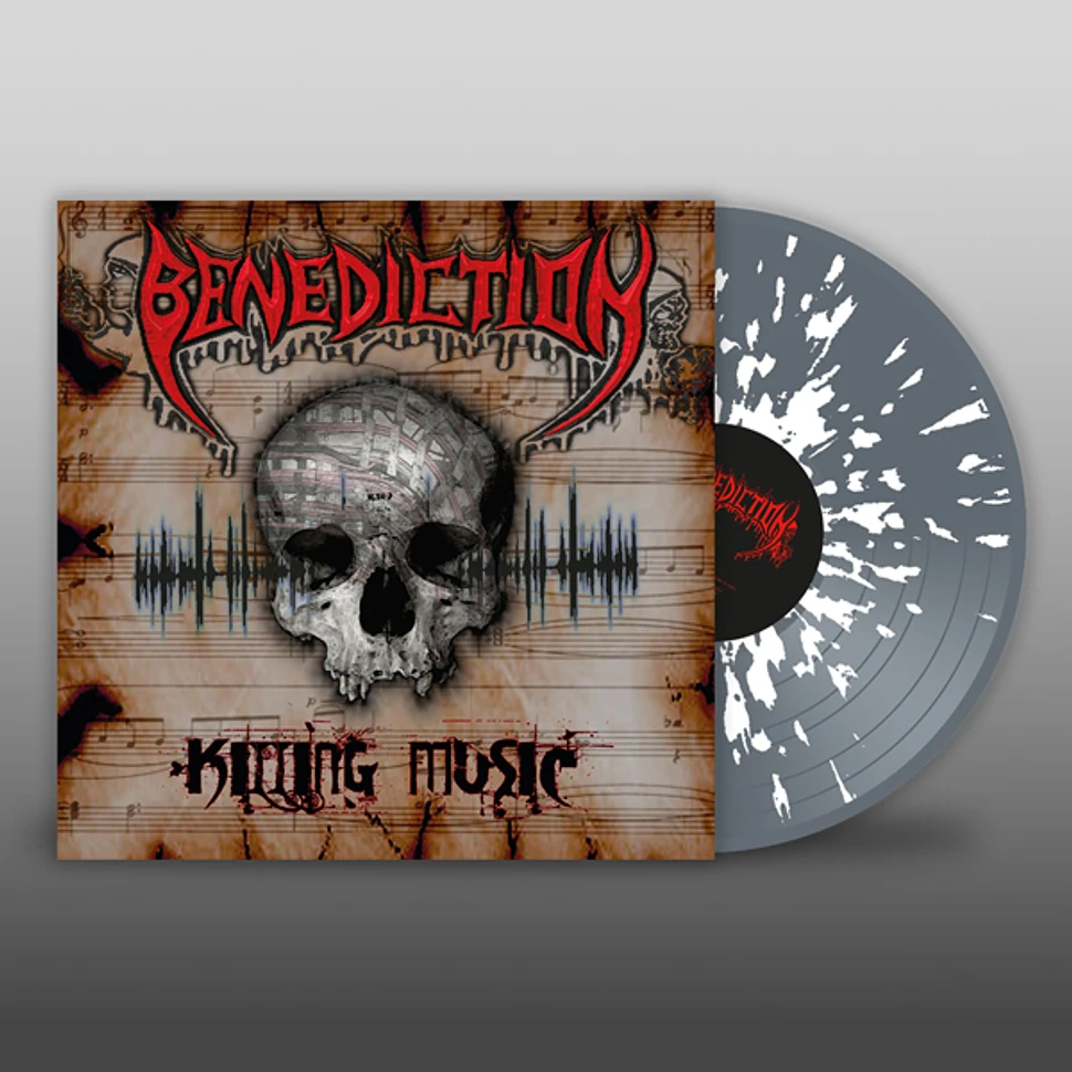 Benediction - Killing Music Grey / White Splatter Vinyl Edition