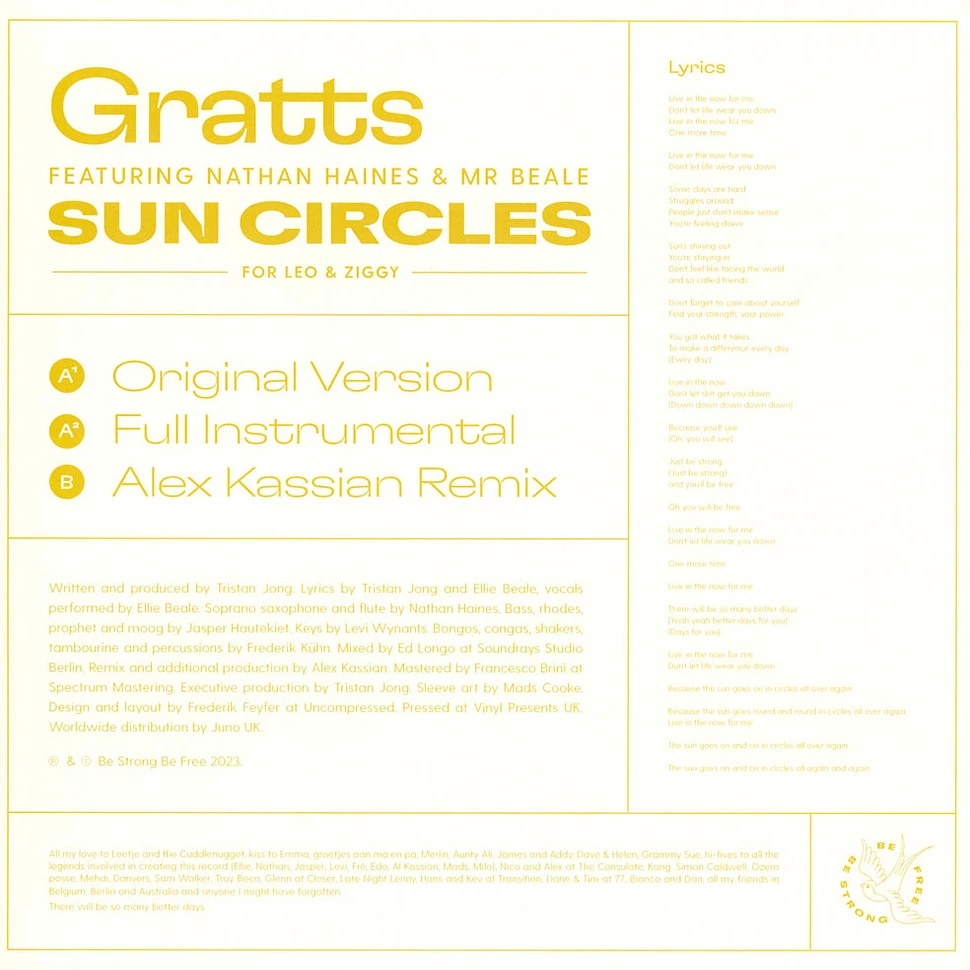 Gratts / Mr Beale - Sun Circles (For Leo & Ziggy) Feat. Nathan Haines Alex Kassian Remix