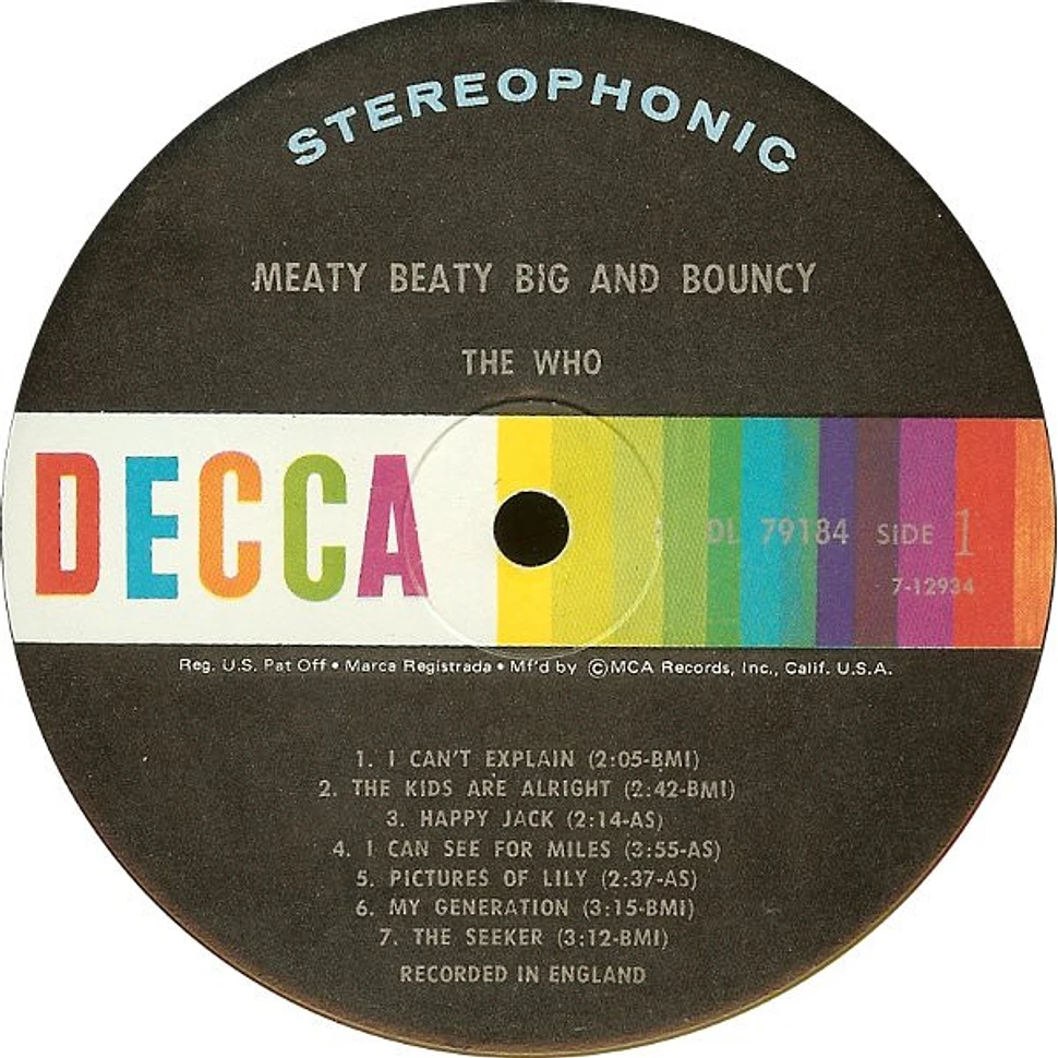 The Who - Meaty Beaty Big And Bouncy
