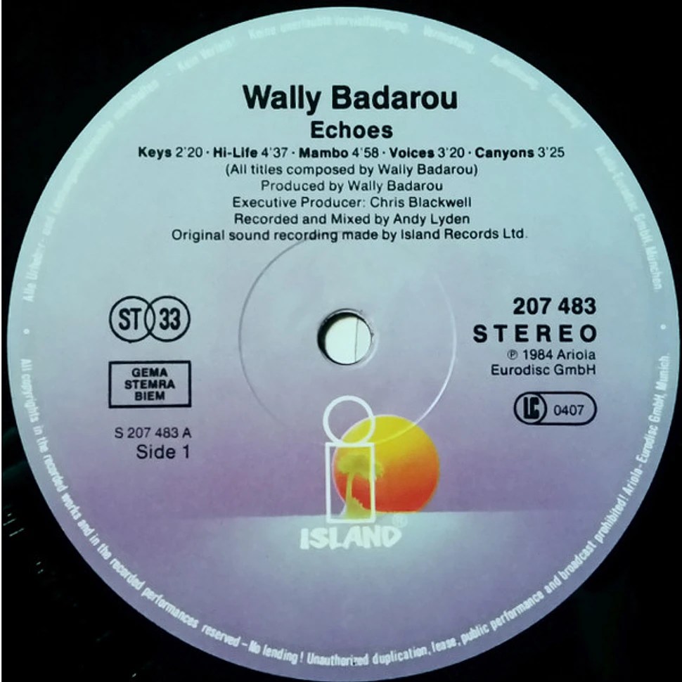 Wally Badarou - Echoes