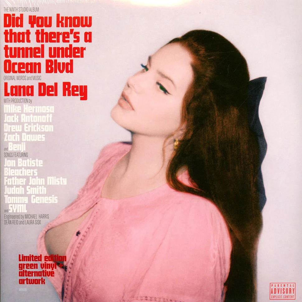 Lana Del Rey Did You Know That Theres A Tunnel Under Ocean Blvd Alternate Cover Green Vinyl