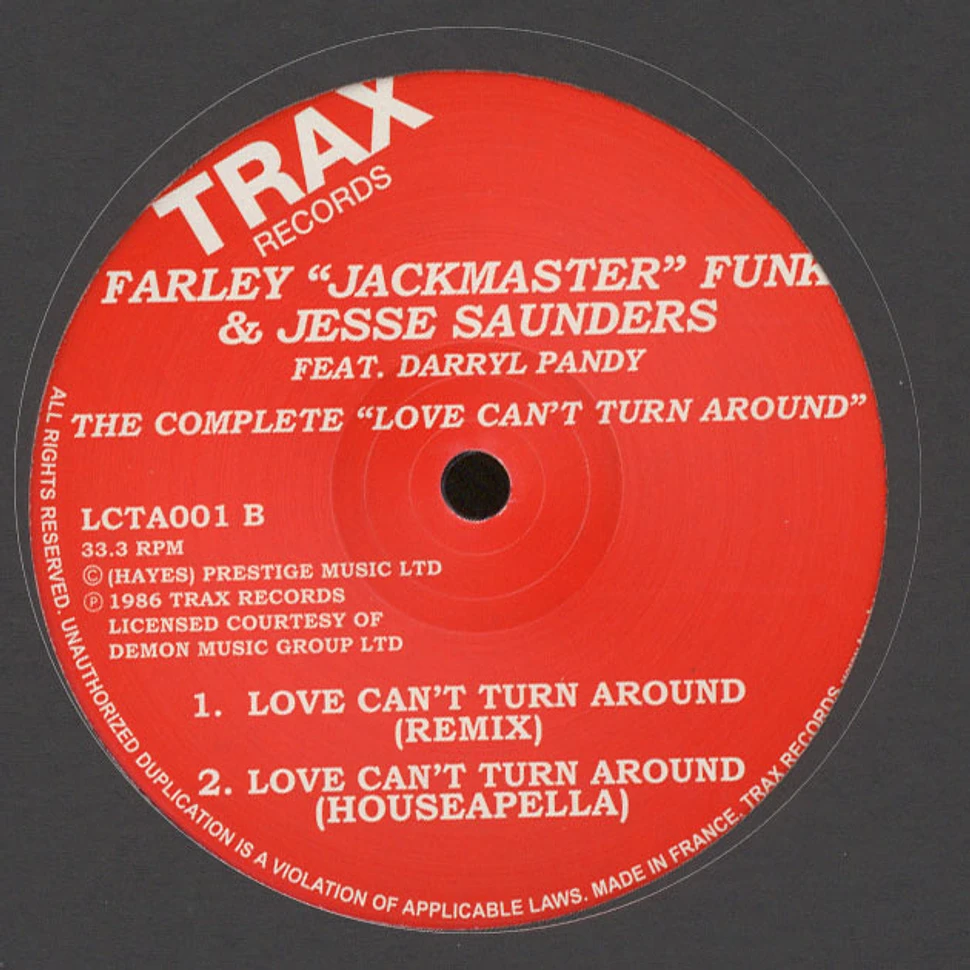 Farley "Jackmaster" Funk & Jesse Saunders Feat. Darryl Pandy - The Complete Love Can't Turn Around