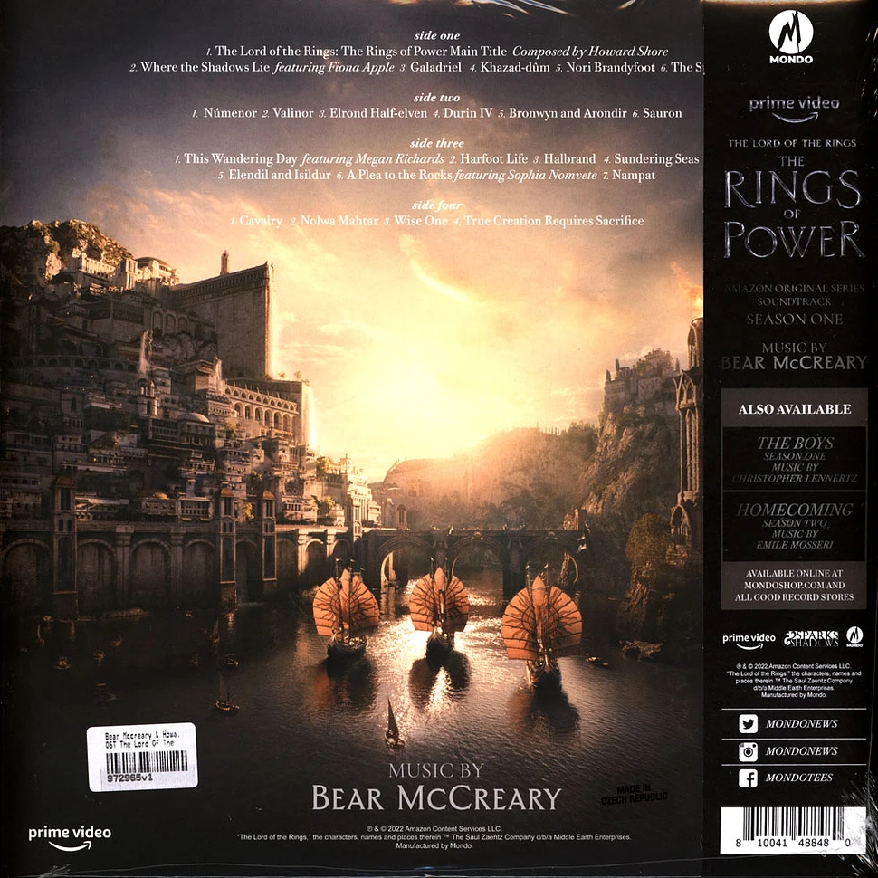 Bear McCreary's The Lord Of The Rings: The Rings of Power (2022