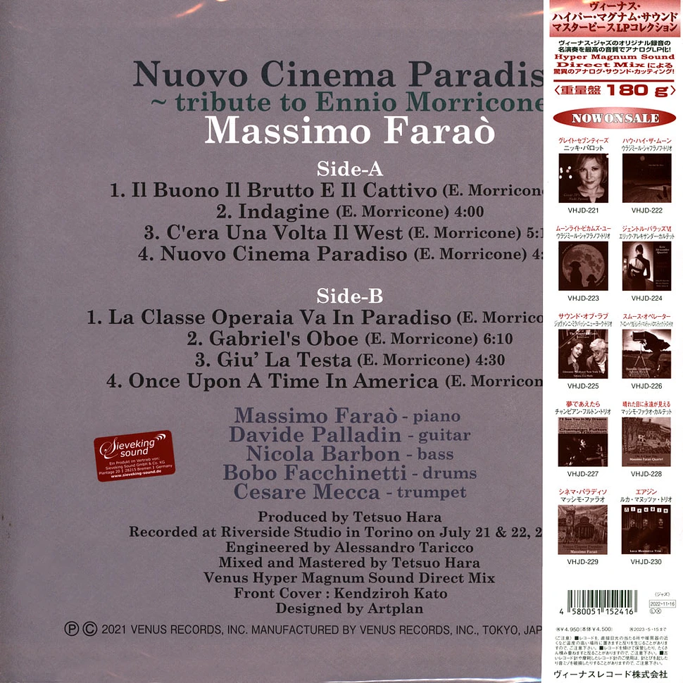 Massimo Farao - Nuovo Paradiso - Tribut To Ennio Morricone