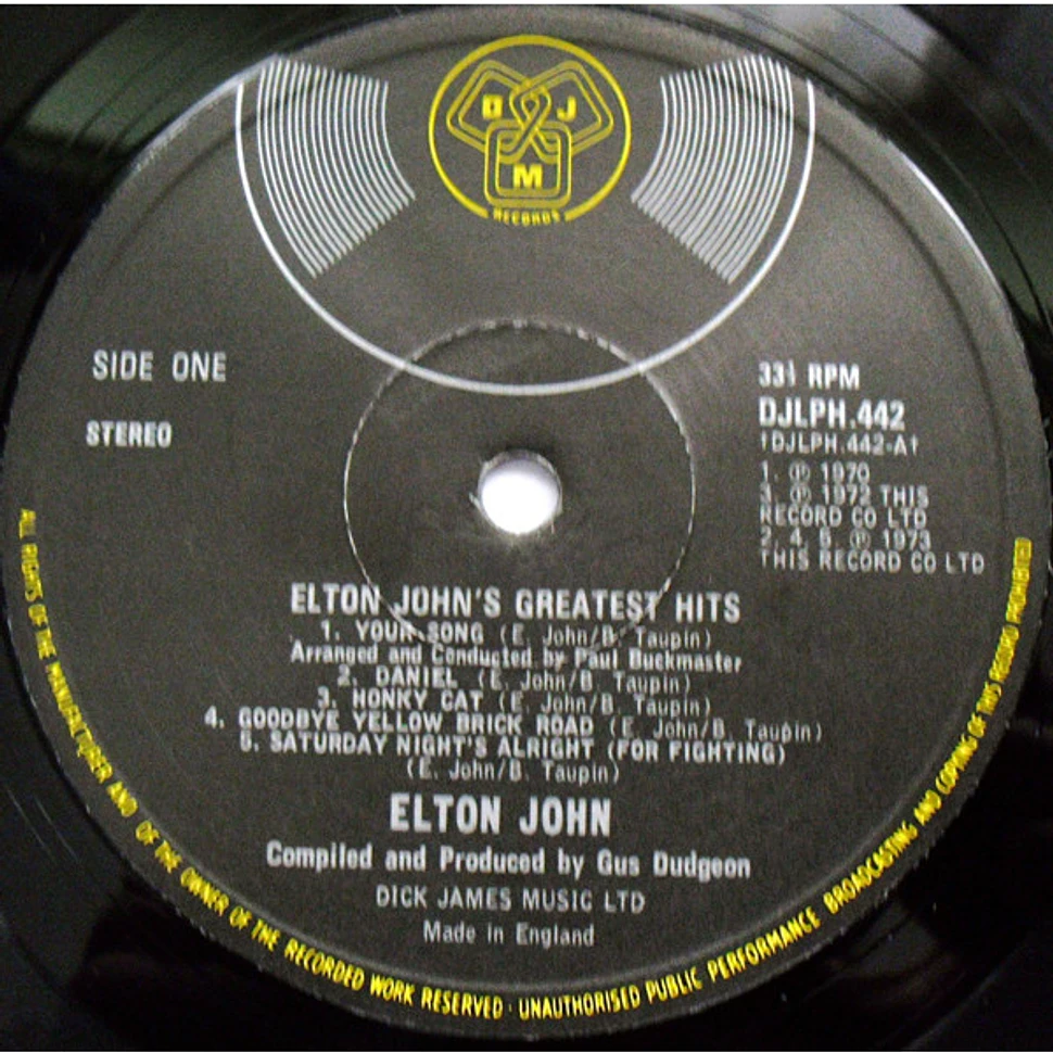 Elton John - Greatest Hits