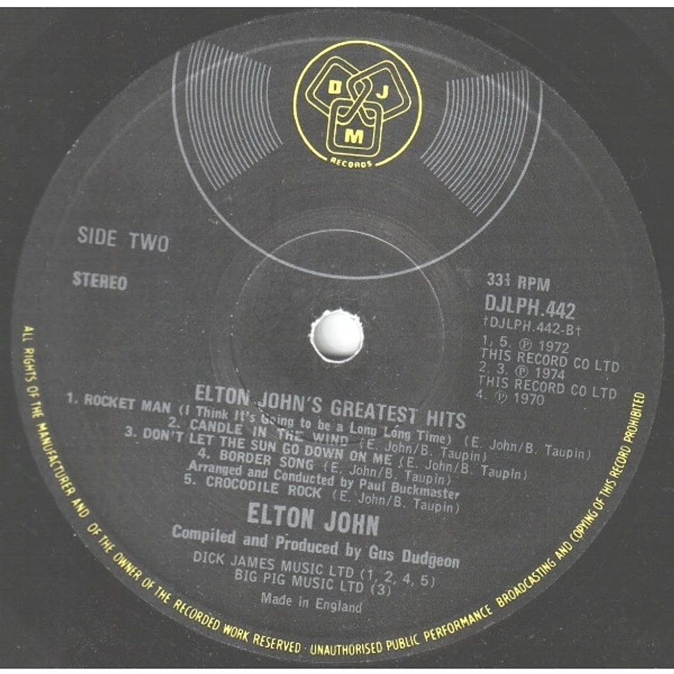 Elton John - Greatest Hits