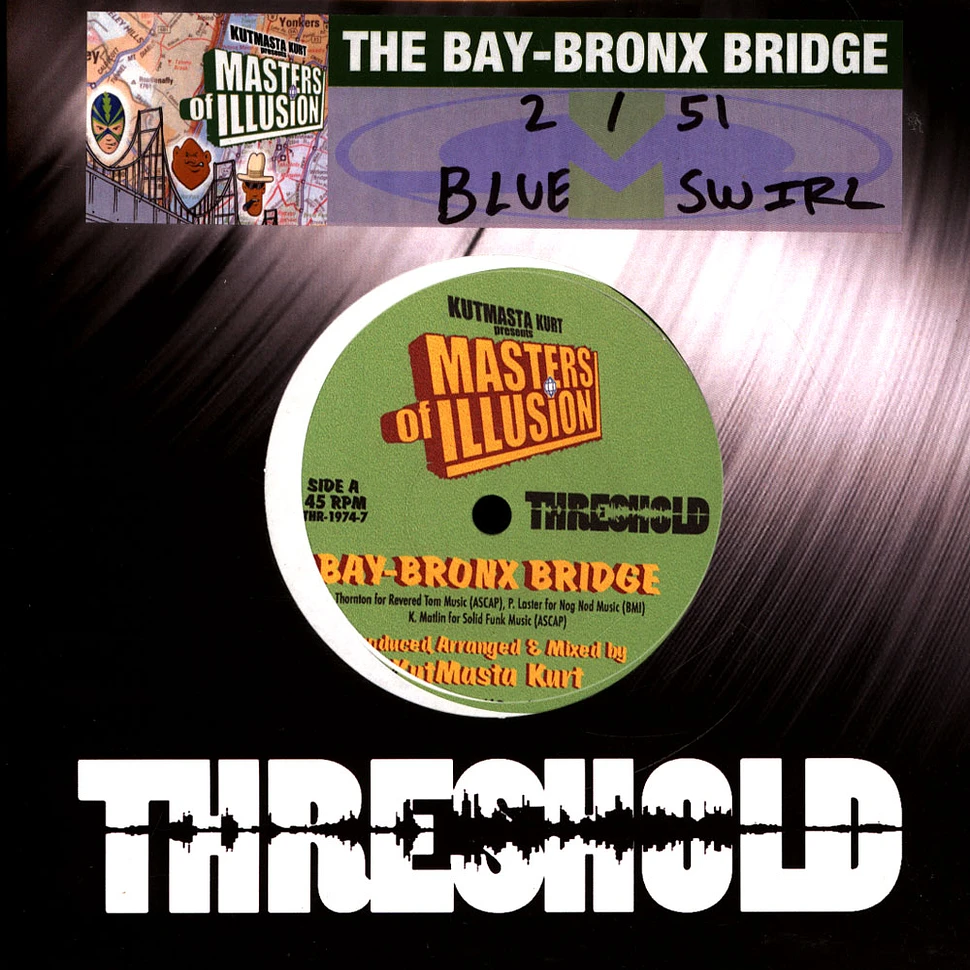 Kutmasta Kurt Pres. Masters Of Illusion - Bay-Bronx Bridge HHV Exclusive Blue Swirl Vinyl Edition