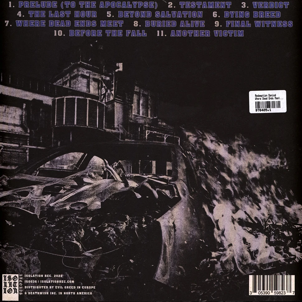 Redemption Denied - Where Dead Ends Meet Purple Vinyl Edition