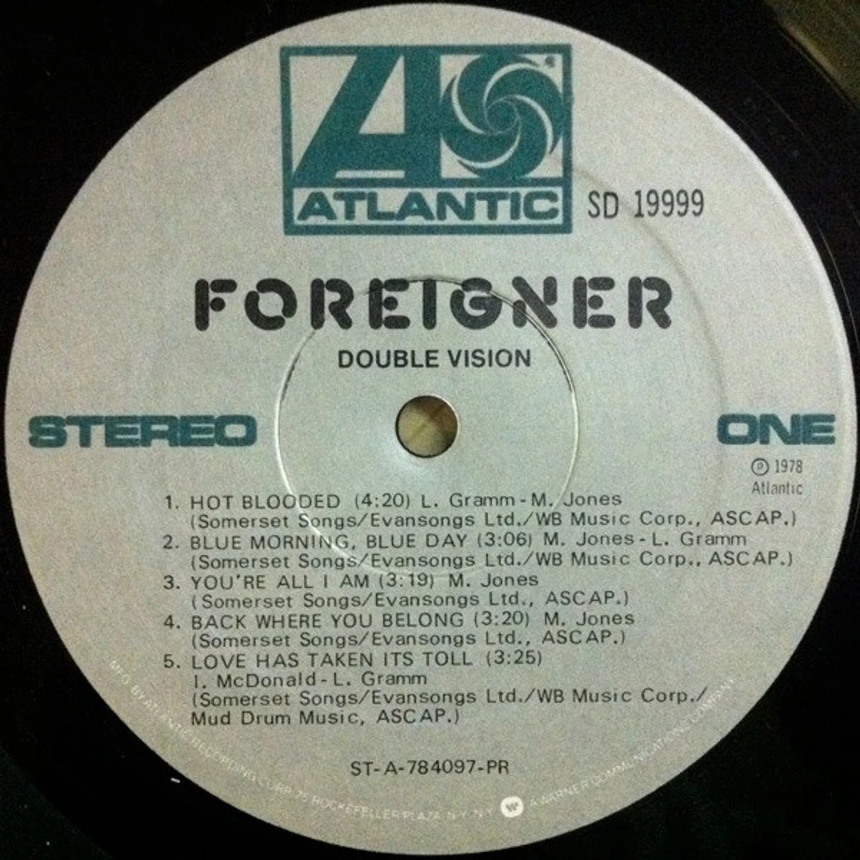 Foreigner - Double Vision