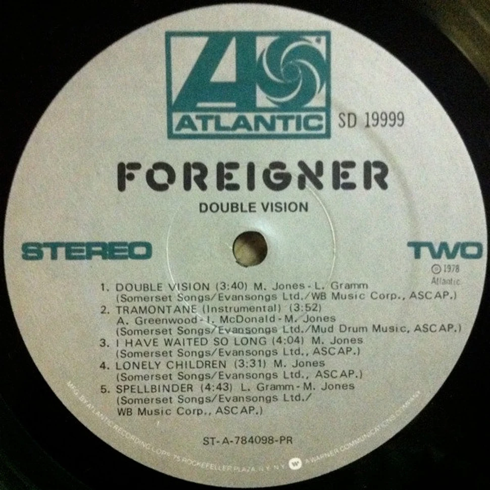 Foreigner - Double Vision