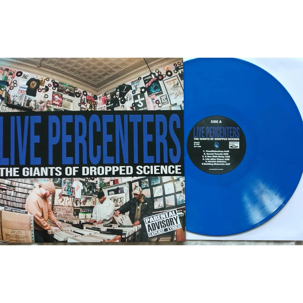 Live Percenters - The Giants Of Dropped Science Blue Vinyl Edition