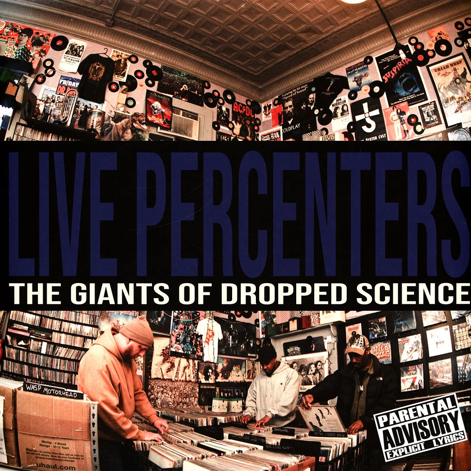 Live Percenters - The Giants Of Dropped Science Blue Vinyl Edition