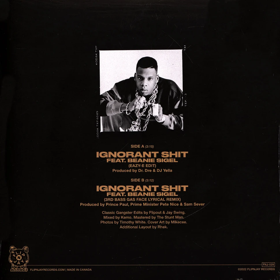 Jay-Z - Ignorant Shit Classic Gangster Edits By Flipout & Jay Swing Red Vinyl Edition