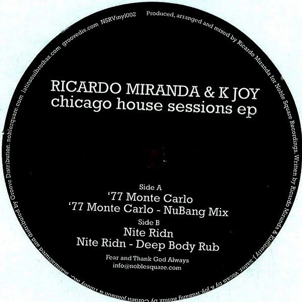 Ricardo Miranda & K. Joy - Chicago House Sessions EP