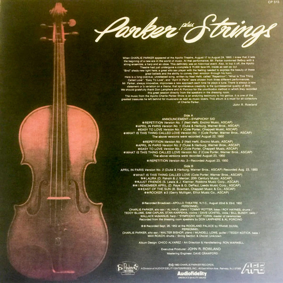 Charlie Parker - Parker Plus Strings