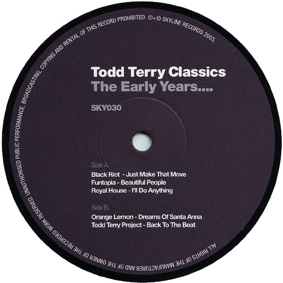 Todd Terry - Classics (The Early Years....)