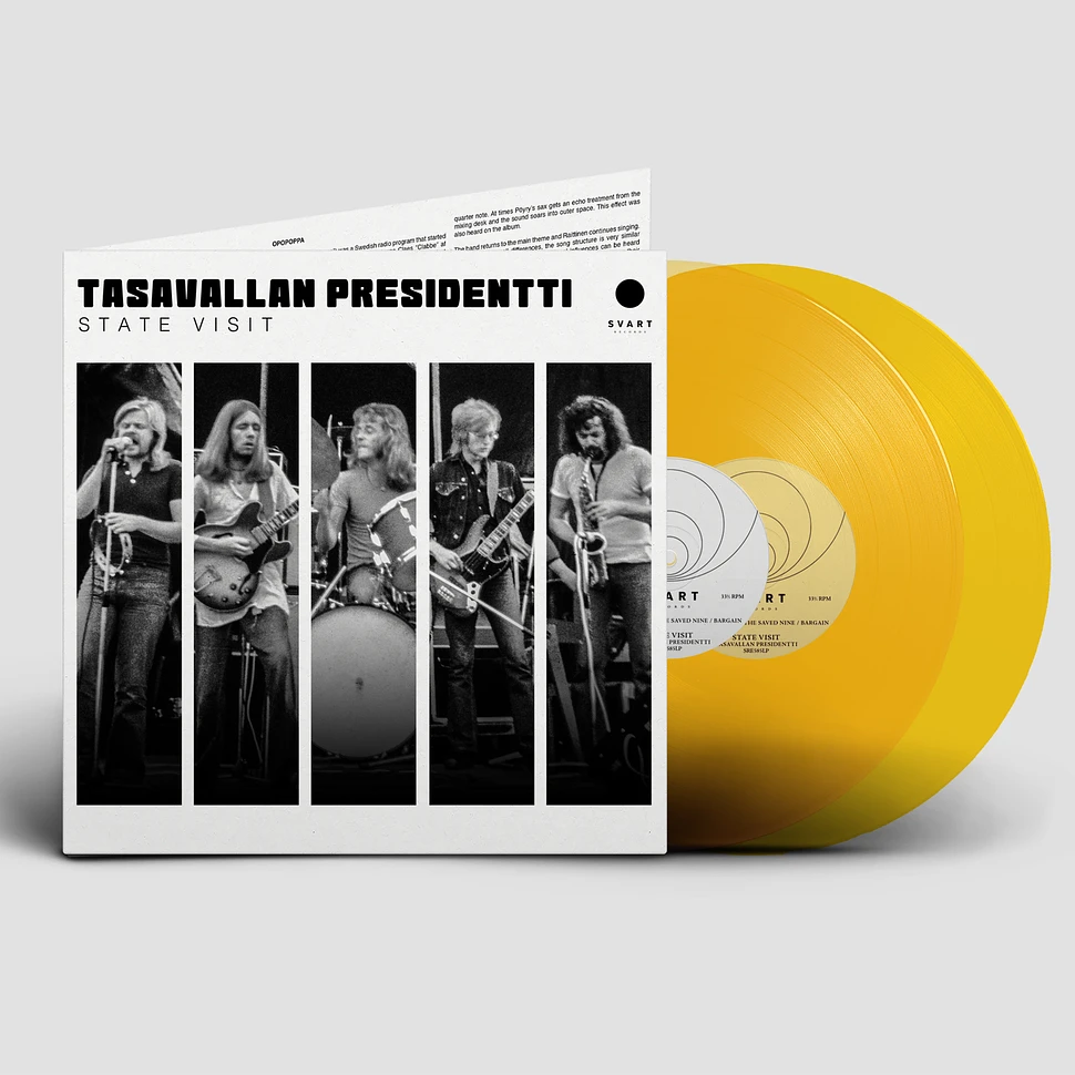 Tasavallan Presidentti - State Visit - Live In Sweden 1973 Golden Vinyl  Edition - Vinyl 2LP - 2022 - EU - Original | HHV